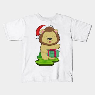 Lion Christmas Package Kids T-Shirt